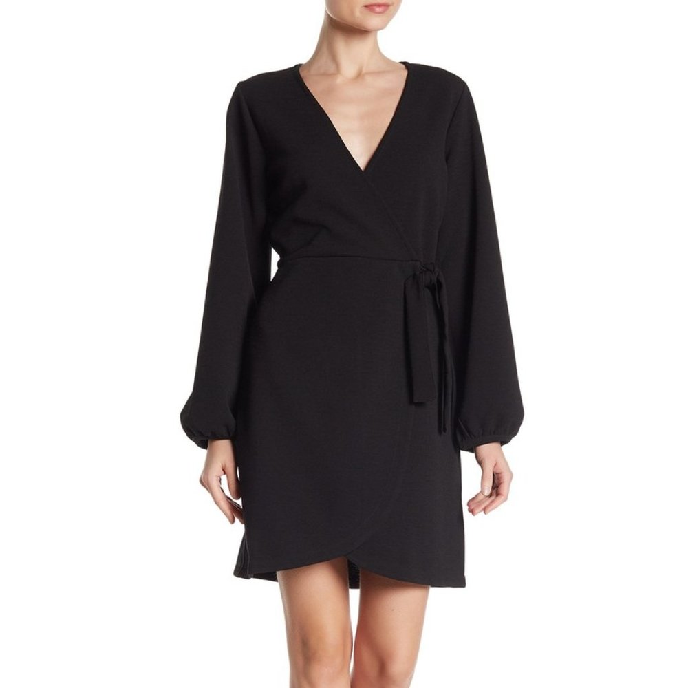 Madewell Long Sleeve Faux Wrap Dress